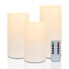Homemory 6" 8" 10" x 4" Waterproof Outdoor Flameless Candles,