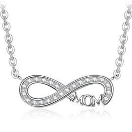 Kate Lynn Endless Love Infinity Necklace for Mom, Women's Gift for Mom, Birthday & Mothers Day Gift