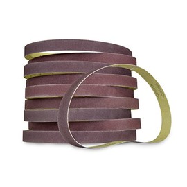 WEN 6515SP180 180-Grit 1 x 30" Sanding Belt Sandpaper (10 Pack)