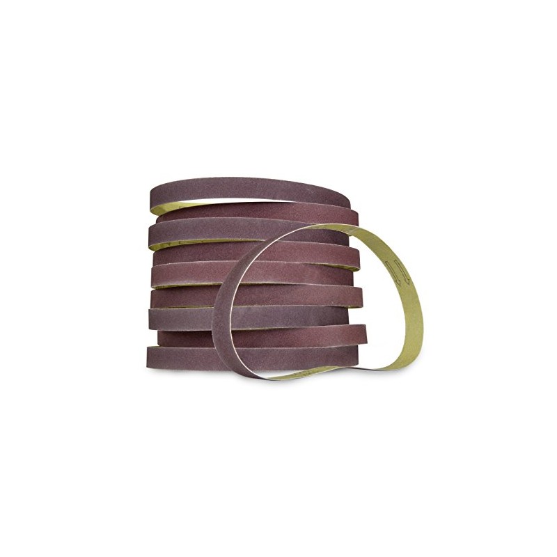 WEN 6515SP180 180-Grit 1 x 30" Sanding Belt Sandpaper (10