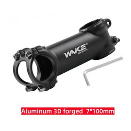 Trkimal 31.8 Bicycle Stem 35 mm/45 mm/60 mm/70 mm/80 mm/90 mm/100 mm, 7 Degree Stem Handlebar Riser for Road Bike, Mountain Bike, MTB, BMX, Cycling, Bicycle (100 mm)