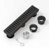 WEBANG 12 Inch Shower Linear Bronze Drain Rectangular Floor Drain