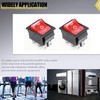 Fielect 2Pcs 6 Pin 3 Position Boat Rocker Switch ON/Off/ON