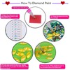 Backpack Bag WearResistant Large Capacity Rhinestones Painting with Drawstring Home