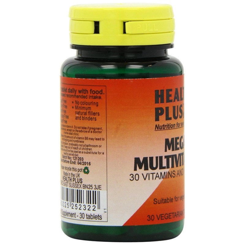 Health Plus Mega Multivitamin One-a-day Multivitamin Supplement - 30 Tablets