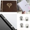 Hocansen 100 Pcs/50 Sets Silver Binding Screws Flat Head Metal