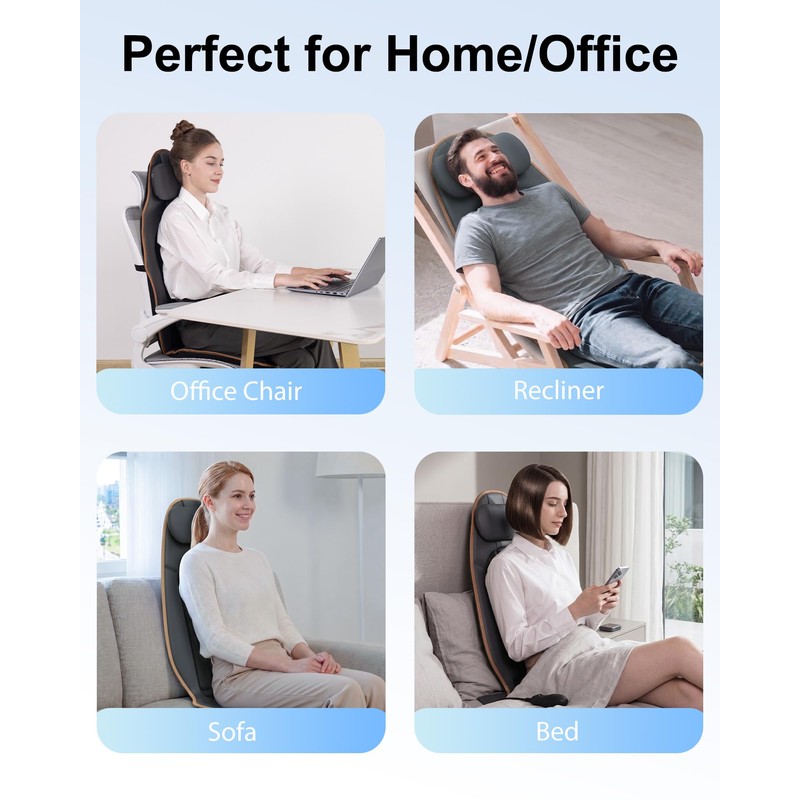 Massage Chair Pad with Heat, Vibration Massage Seat Cushion