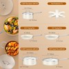 PekGema Ceramic Pots and Pans Set, 11 Pcs Cookware Set