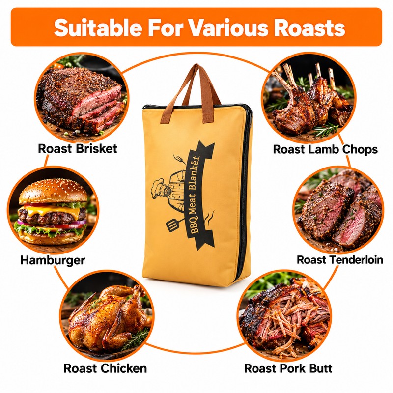 Insulated BBQ Meat Resting Bag for Brisket and Grilled Meats