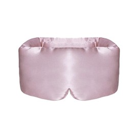 Silk-like Sleep Mask Eye Mask for Man and Woman with Adjustable Headband, Full Size Large Sleep Mask & Blindfold for Total Blackout for All Night Sleep, Travel & Nap (Pink, One size)