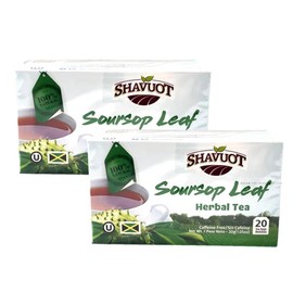 Shavuot Soursop Leaf Herbal Tea – 100% Natural, Caffeine-Free, 20 Tea Bags – Herbal Wellness Tea from Jamaica