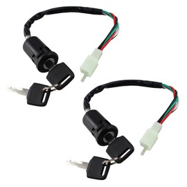 New Olym 4 Pin Ignition Key Switch 4 Wire for Chinese Made 50cc 70cc 90cc 110cc 125cc Quad ATV Dirt Bike Pocket Bike 4 Wheels Parts 2 Pcs