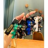Cirsaeur 2-piece Set Panda Toy Key Chain Cute Boy Girl