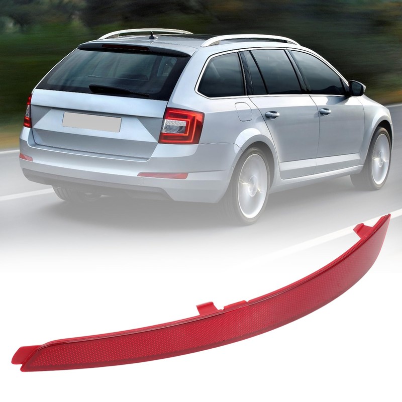 Taesayl Rear Reflector for Passenger Side Compatible with III Octavia