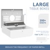 PLUSSEN Paper Towel Dispenser Wall Mount, Adhesive No Drilling Multifold