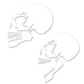 Richard Markham SCREAMER SKULL STENCIL #9 MYLAR REUSABLE AIRBRUSH STENCIL PAINT ART TEMPLATE