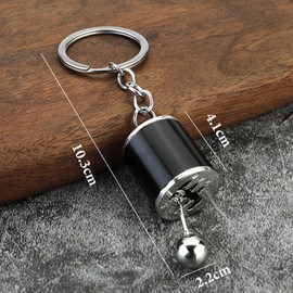 WEIKANG 2 Pcs Car Keyring,Car Accessories for Men,Car Shifter Keyring,Auto Gear Shifter Keychain,Keychain Accessories,Creative Keychain for Marking Car Keys Storefront Keys Home Door Keys