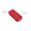 EZRED Magnetic Flexible 4 Slot Wrench Holder 8 Magnets Flexible