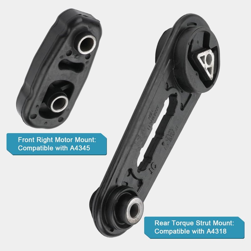 JDMON 2Pcs Front Engine Motor Left Torque Strut Mount Replacement