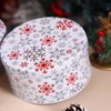 YWKXM Cookie Tin Round Storage Tins for Christmas Gift Giving,