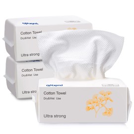 3Pack Disposabel Face Cloths for Washing,Thicker Disposable Face Towel Soft Dry Wipe Facial Tissue Soft Cotton Cloths Towelettes for Cleaning Office Travel Makeup Remove