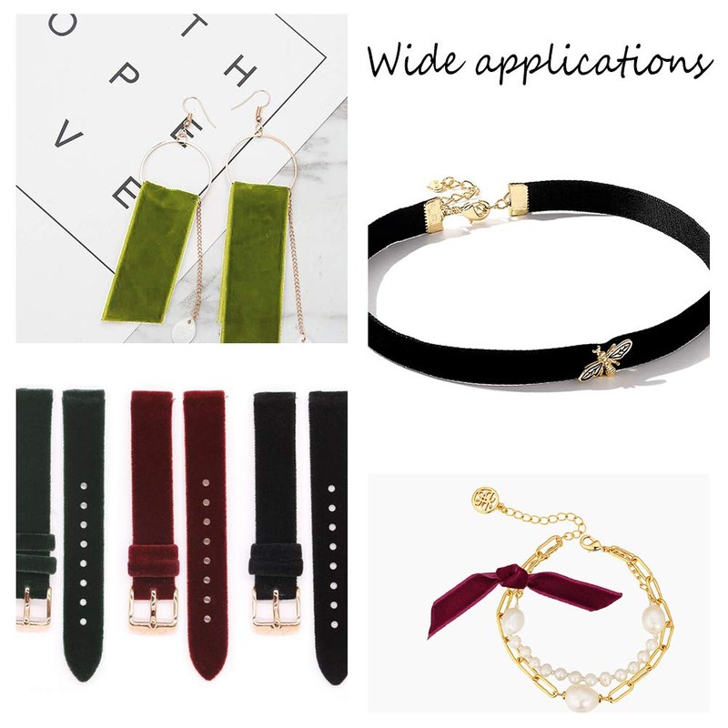 arricraft about 18m Christmas Time Velvet Ribbon, 2.5cm Wide Single