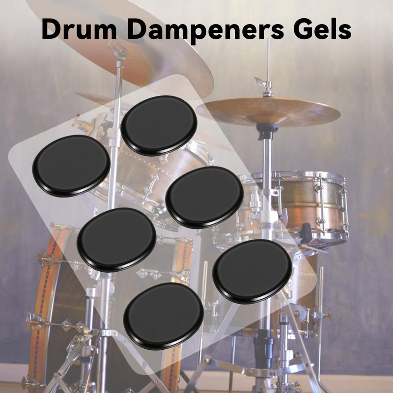 EASTROCK 30 Pieces Drum Dampeners Gels Silicone Gel Pads Drum