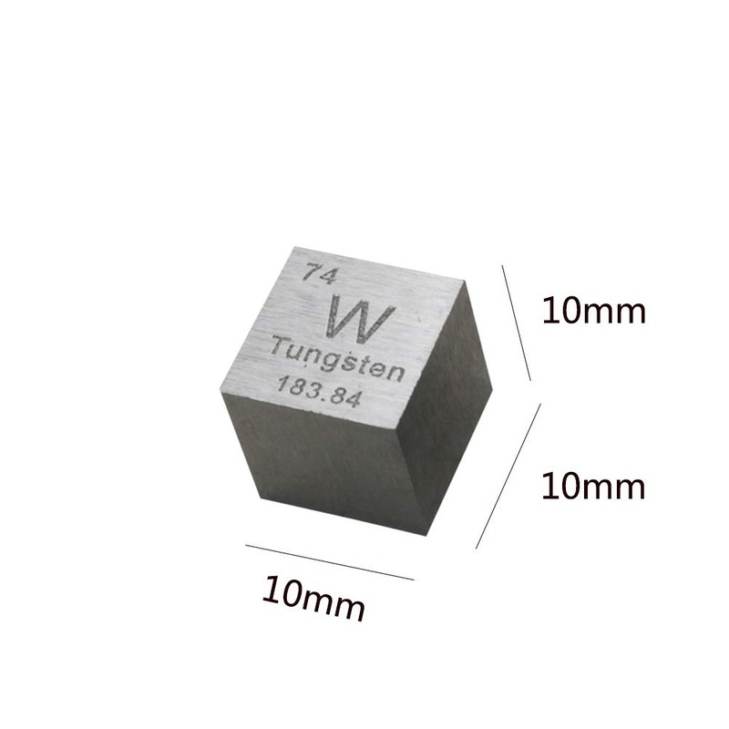 GOONSDS Tungsten Metal Cube 99.95% Engraved Periodic Table W Specimen
