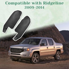 VKGUG 2PCS Front Door Panel Armrest Cover Replacement Compatible with Honda Ridgeline 2006-2014 Left and Right Leather Arm Rest Replaced Skin Upholstery Black (Only Leather Part)