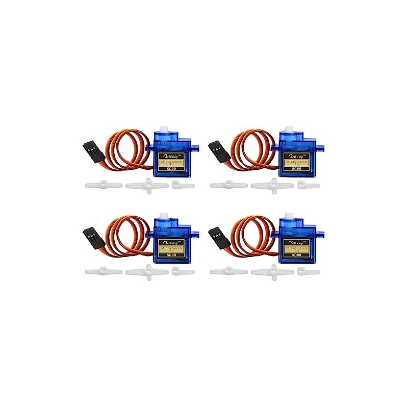 4Pcs SG90 9g Micro Servos for RC Robot Helicopter Airplane