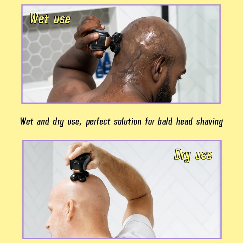 3PCS Head Shaver for freebird replacement blades, 5 Cutter Floating