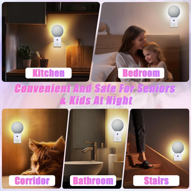 GANTINIR Golf Ball Night Light Sport Ball Night Lights LED
