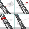 100pcs Cable Tie Mounts Saddle Mount Wire Holder 150x3.5mm Self
