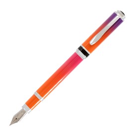 Monteverde USA Innova Ombre Fusion Harmony (Purple/Orange/Pink Gradient Finish) Fountain Pen - Medium Nib, Refillable, Gift Case, Luxury Pen