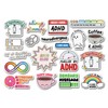 A4 Sticker Sheet ADHD Vinyl Stickers - Celebrate Neurodiversity Autistic
