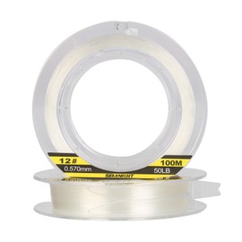 SeaKnight 100% Fluorocarbon Fishing Line, 55Yds/ 110Yds Fast Sinking, High Strength, Invisible Underwater, High Abrasion Resistance Clear Fishing Leader