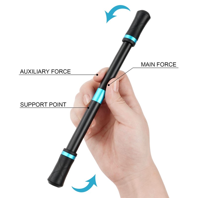 OSDUE 2 Pcs Rolling Finger Rotating Pen, No Pen Refill