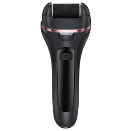 Retoo Hornhautentferner Elektrisch 6 Ersatzrollen Fußpflegegerät Hornhautfeile Wiederaufladbar Pediküre Set Hornhautraspel Fußpflege für Rissige Fersen Fußraspel 2 Geschwindigkeiten Schwarz