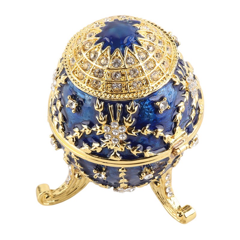 Enameled Ornament Easter Eggs Shape Hand‑Made Home Desktop Decoration Craft