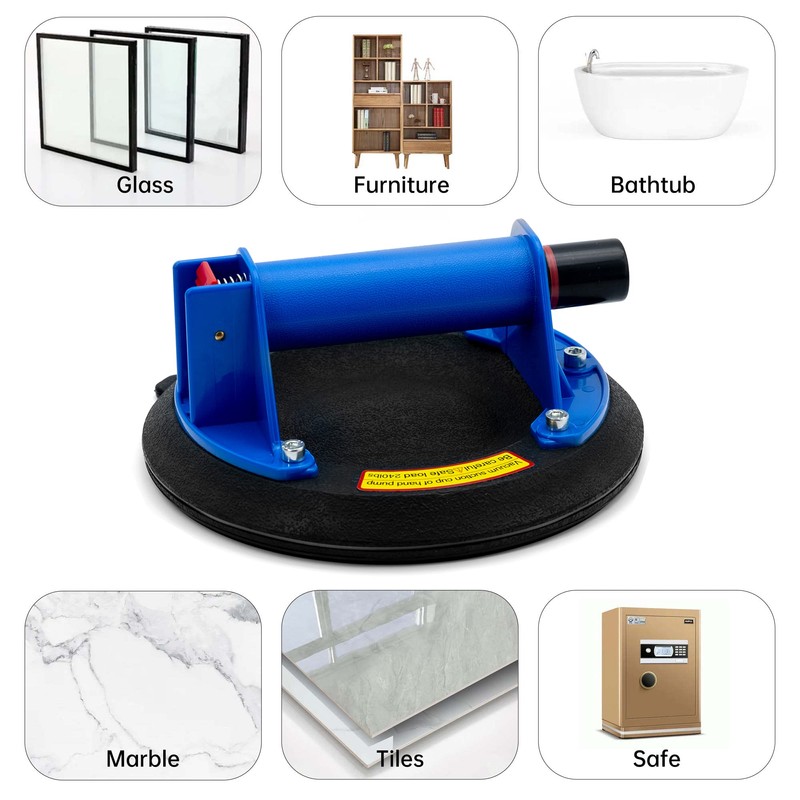 AUTOAlkins 8" Heavy Duty Suction Cup to Lift Large Glass,