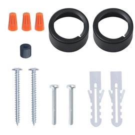 Honesorn Black Metal Screw Ring 39mm (Bathroom Light)