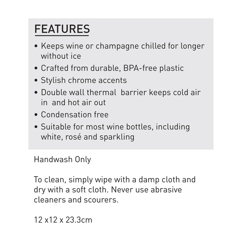 Avanti Double Wall Acrylic Wine Cooler