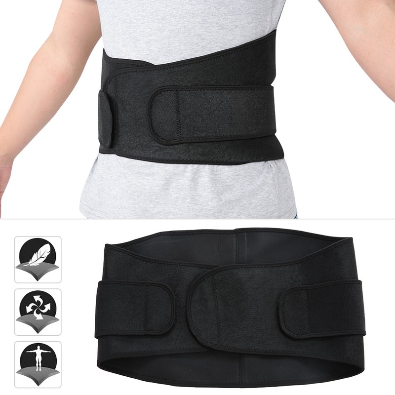 Belt Adjustable Waist Support Brace Fitness Gym Lumbar Back Waist