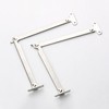 OioTuyi Pack of 2 flap holders, flap hinge, all-metal folding