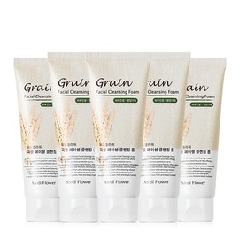 Mediflower Grain Facial Cleansing Foam 150mlx5 / 메디플라워 곡물 페이셜 클렌징 폼 150mlx5개