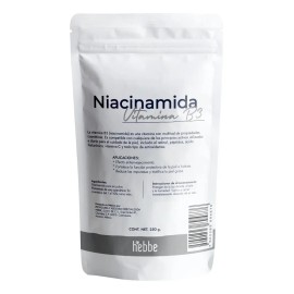 Niacinamida Hebbe Cosmetics 250g Vitamina B3 Cosmético Facial Piel Grasa