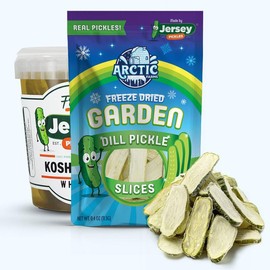 Arctic Farms Freeze Dried Kosher Dill Pickle Slices from Jersey Pickles - Weight: Large Bag