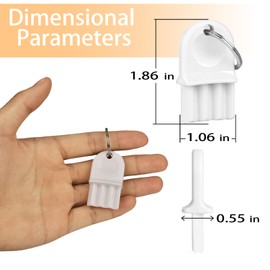 6 Pcs Paper Towel Dispenser Key Hard Plastic Universal Waffle Toilet Paper Dispenser Key for Toilet Paper and Toilet Paper Dispensers with Waffle Shaped Lock