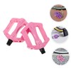 WOONEKY 2 Pairs Bicycle Pedals of Durable Pedals Bright Colors