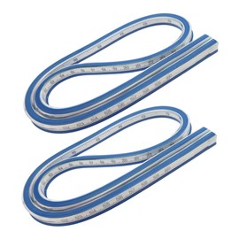 MAGICLULU 2pcs Flexible Curve Ruler Sewing Tailor Measure Tape Soft for Clothing Projects and Drawing Curved Seams